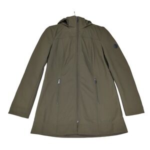 Andrew Marc Womens Small Olive Green Water Repellent 4 Way Stretch Coat‎